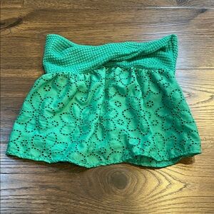SHEIN Green Floral Lace Tank Top